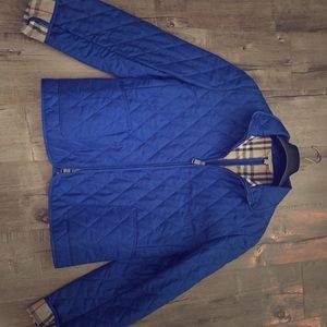 Burberry quilted jacket blue- Excellent condition-never worn